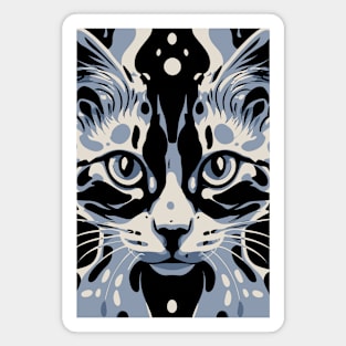 Cute Cat Illusion Design, Funny Cat Lover Gift Idea Magnet